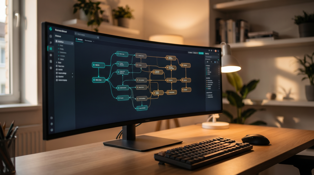 AI workflow automation dashboard for small business
